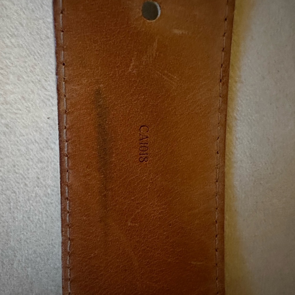 Luxury LOUIS Vuitton (LV)  Belt with Gold Buckle - Picture 4 of 5